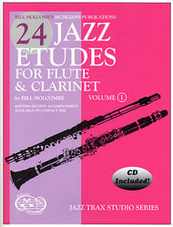 24 Jazz Etudes for flute and Clarinet, Volume 2 cover Thumbnail